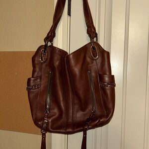 NWOT B. Makowsky Women’s Brown Color Leather Handbag